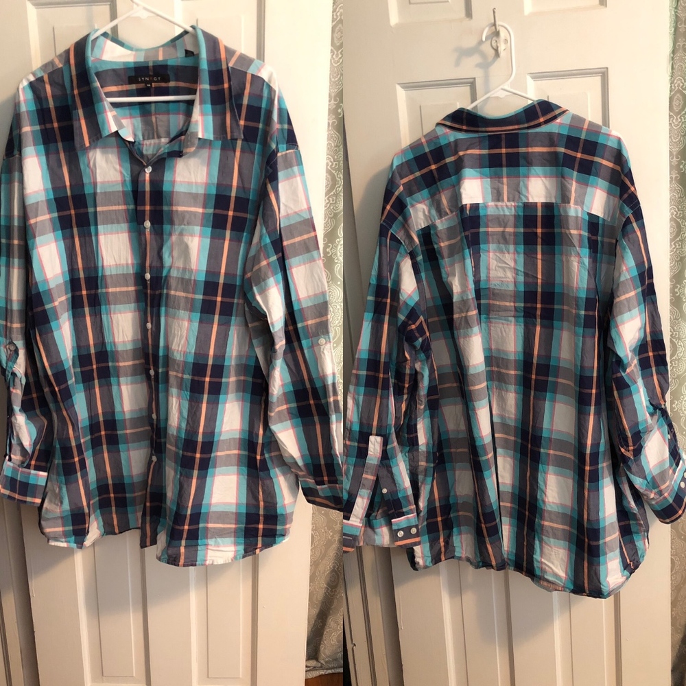 Men's plaid shirt - 4XL